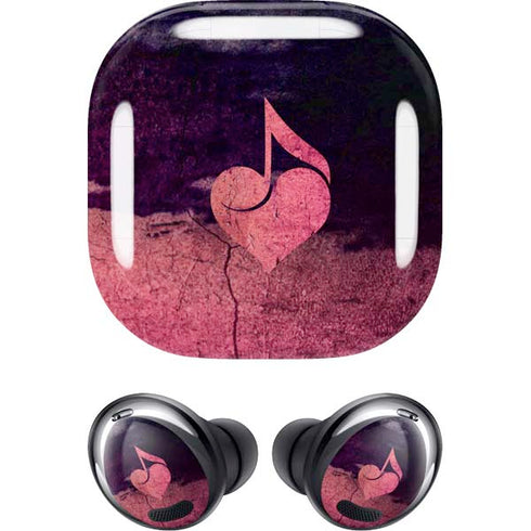 Rustic Musical Heart Galaxy Buds Pro Skin