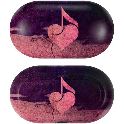 Rustic Musical Heart Galaxy Buds Skin
