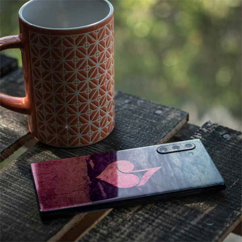 Rustic Musical Heart Galaxy Note 10 Skin