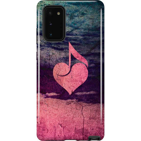 Rustic Musical Heart Galaxy Note20 5G Pro Case
