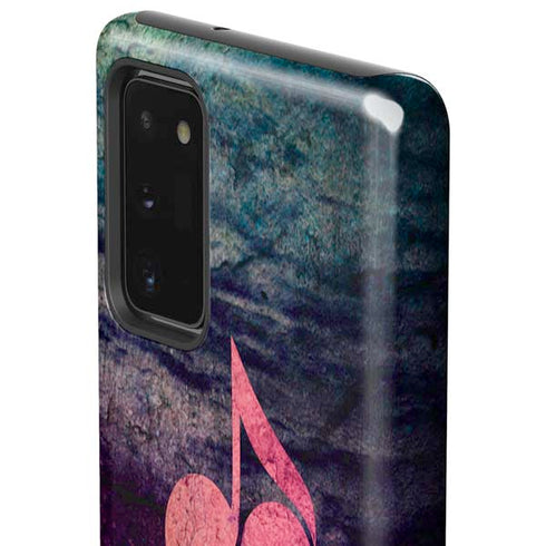 Rustic Musical Heart Galaxy Note20 5G Pro Case