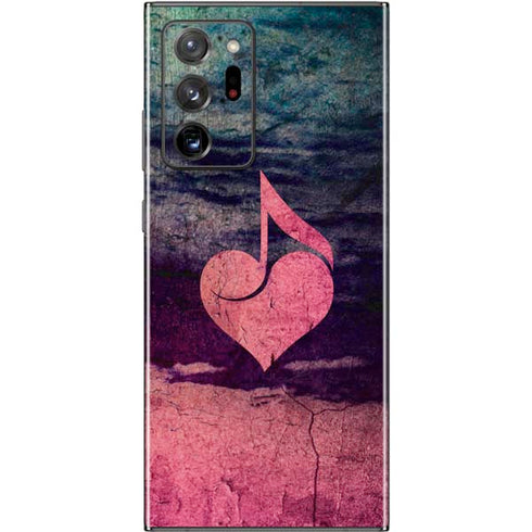 Rustic Musical Heart Galaxy Note20 Ultra 5G Skin