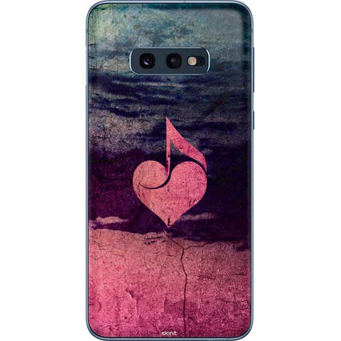 Rustic Musical Heart Galaxy S10e Skin