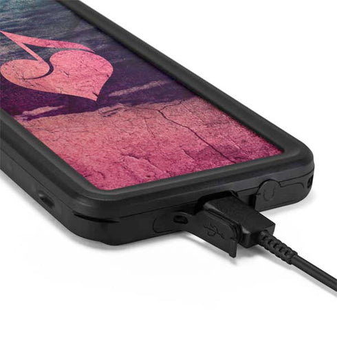 Rustic Musical Heart Galaxy S20 Waterproof Case