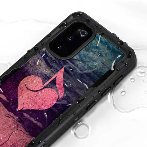 Rustic Musical Heart Galaxy S20 Waterproof Case