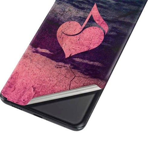 Rustic Musical Heart Galaxy S21 Ultra 5G Skin