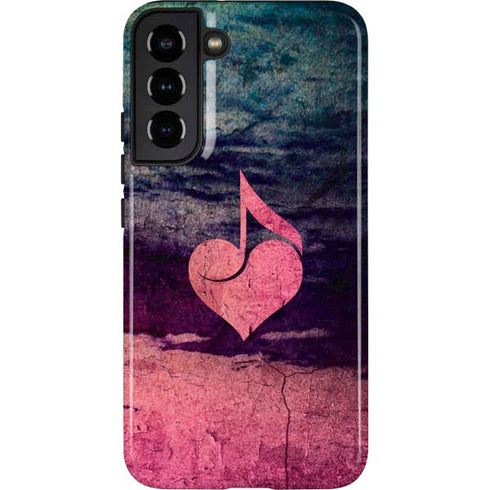 Rustic Musical Heart Galaxy S22 Plus Pro Case