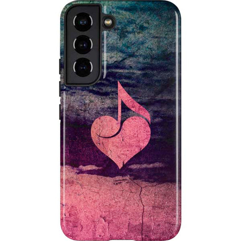 Rustic Musical Heart Galaxy S22 Pro Case