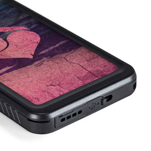 Rustic Musical Heart Galaxy S23 Plus Waterproof Case