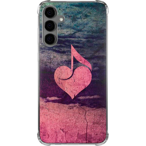 Rustic Musical Heart Galaxy S24 Plus Clear Case