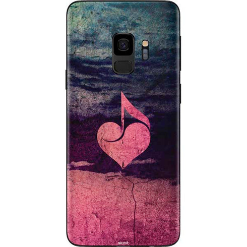 Rustic Musical Heart Galaxy S9 Skin