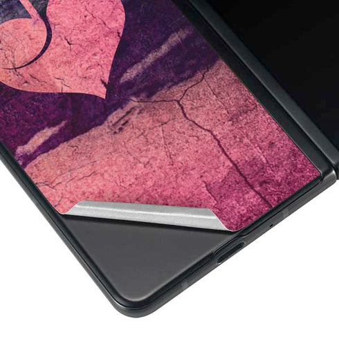 Rustic Musical Heart Galaxy Z Fold3 5G Skin