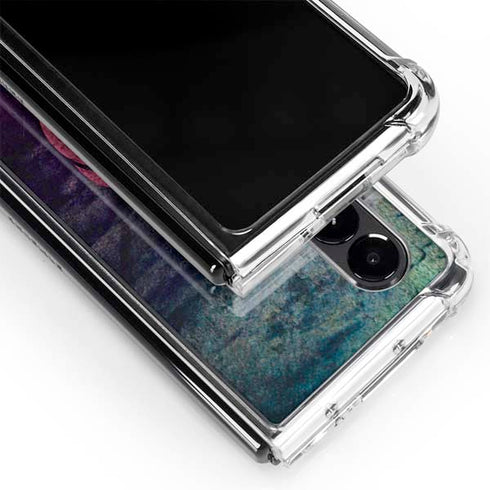 Rustic Musical Heart Galaxy Z Fold4 5G Clear Case