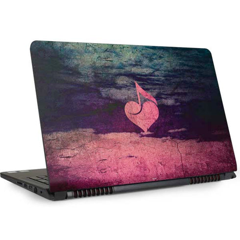 Rustic Musical Heart Dell Inspiron Skin