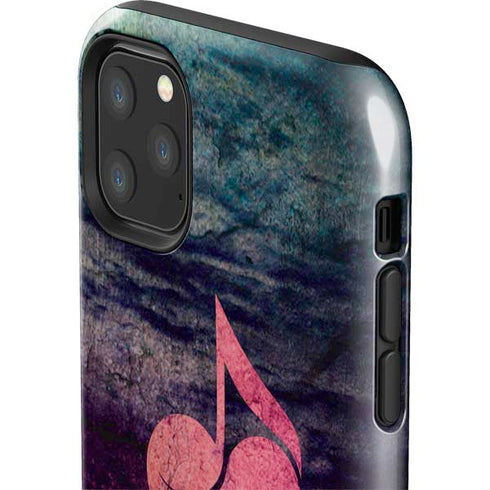 Rustic Musical Heart iPhone 11 Pro Max Impact Case