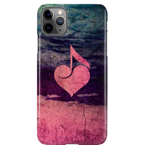 Rustic Musical Heart iPhone 11 Pro Max Lite Case