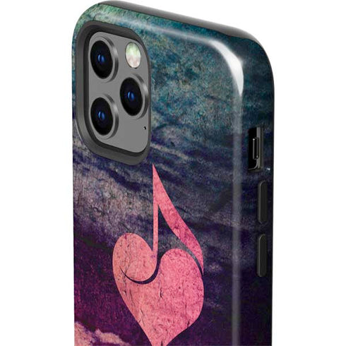 Rustic Musical Heart iPhone 12 Pro Impact Case