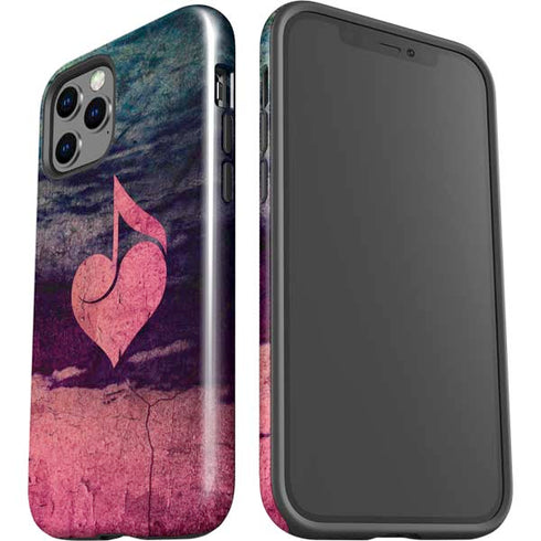 Rustic Musical Heart iPhone 12 Pro Impact Case