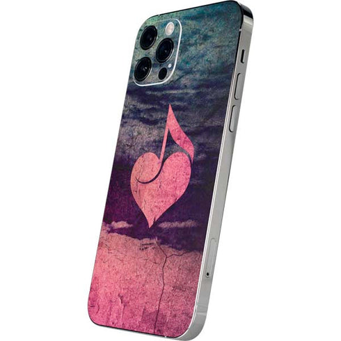 Rustic Musical Heart iPhone 12 Pro Skin