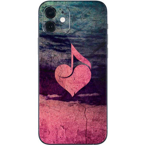 Rustic Musical Heart iPhone 12 Skin