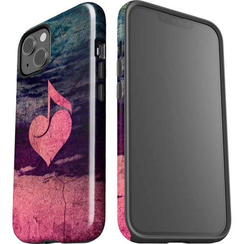 Rustic Musical Heart iPhone 13 Impact Case