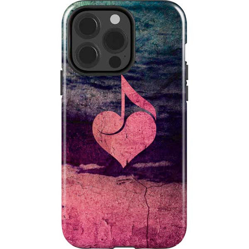 Rustic Musical Heart iPhone 13 Pro Impact Case