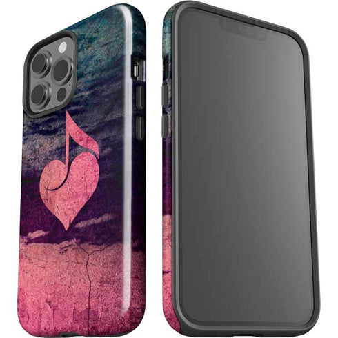 Rustic Musical Heart iPhone 13 Pro Max Impact Case