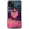 Rustic Musical Heart iPhone 14 Plus Clear Case