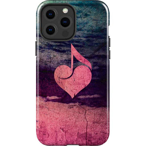 Rustic Musical Heart iPhone 15 Pro Max Impact Case