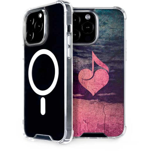 Rustic Musical Heart iPhone 14 Pro Max MagSafe Case