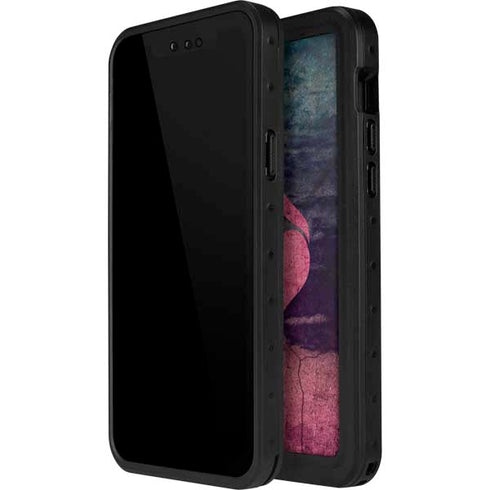 Rustic Musical Heart iPhone 14 Pro Max Waterproof Case