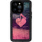 Rustic Musical Heart iPhone 14 Pro Waterproof Case