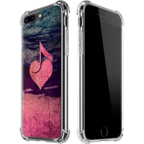 Rustic Musical Heart iPhone 7/8 Plus Clear Case