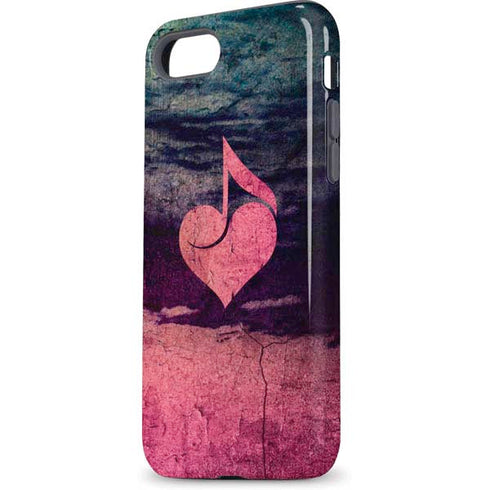 Rustic Musical Heart iPhone 7 Pro Case