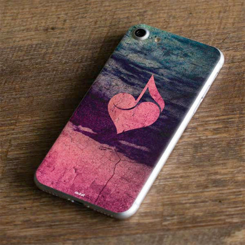 Rustic Musical Heart iPhone 7 Skin