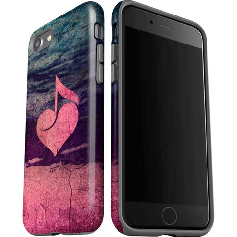 Rustic Musical Heart iPhone SE (2nd & 3rd Gen) Pro Case