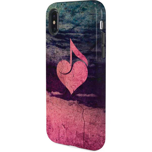 Rustic Musical Heart iPhone X Pro Case