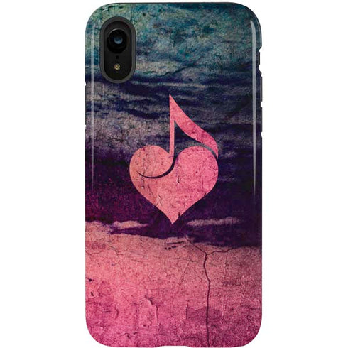 Rustic Musical Heart iPhone XR Pro Case