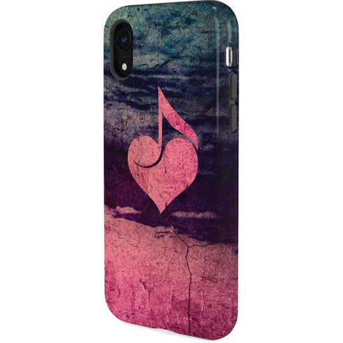 Rustic Musical Heart iPhone XR Pro Case
