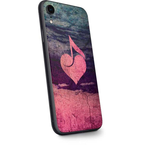 Rustic Musical Heart iPhone XR Skin