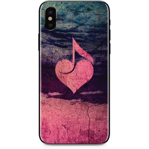 Rustic Musical Heart iPhone XS Max Skin