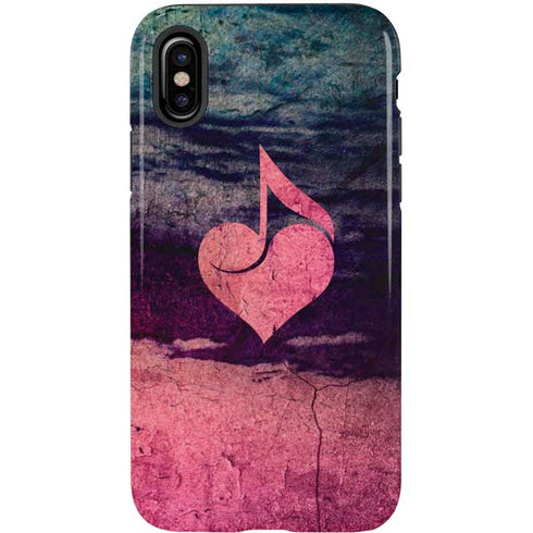 Rustic Musical Heart iPhone XS Pro Case