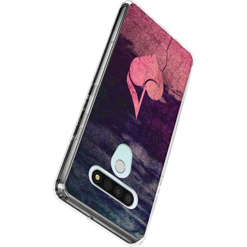 Rustic Musical Heart LG Stylo 6 Clear Case