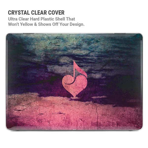 Rustic Musical Heart MacBook Pro 16in (2021-25) Case plus Skin