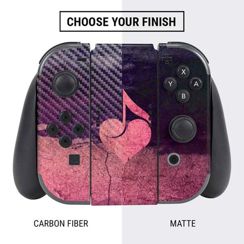 Rustic Musical Heart Nintendo Switch Bundle Skin