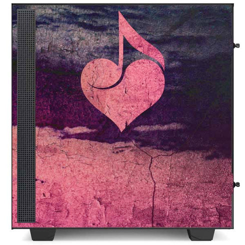 Rustic Musical Heart NZXT H510 Compact ATX Mid-Tower Case Skin