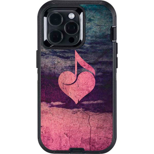 Rustic Musical Heart Otterbox Defender iPhone Skin
