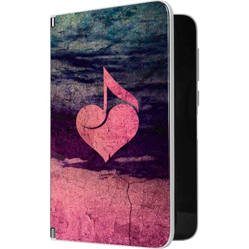 Rustic Musical Heart Surface Duo Skin