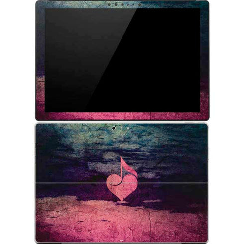 Rustic Musical Heart Surface Pro 4 Skin