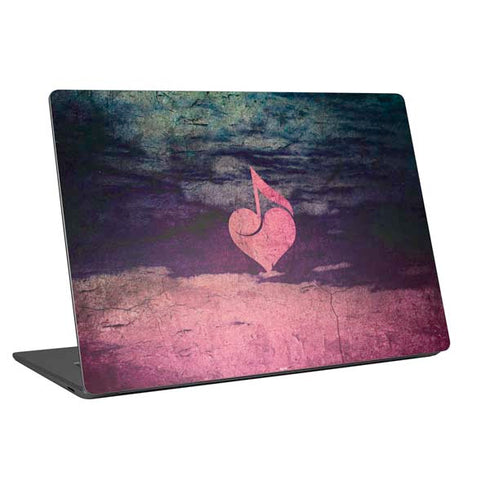 Rustic Musical Heart Universal Laptop 16.6in (13.4 x 9.7in) Skin